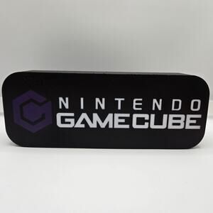 Nintendo GameCube video game logo Lightbox display 3D printed art